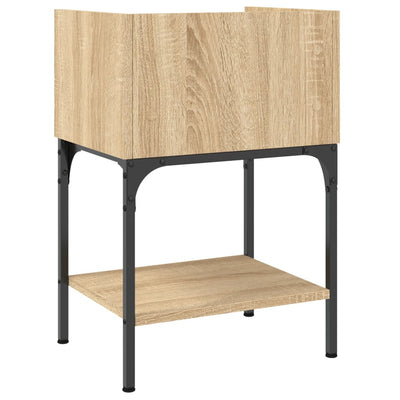 Bedside Table Sonoma Oak 40.5x31x60 cm Engineered Wood