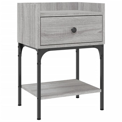 Bedside Table Grey Sonoma 40.5x31x60 cm Engineered Wood