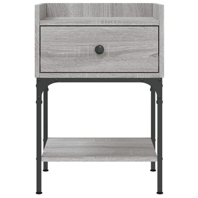 Bedside Table Grey Sonoma 40.5x31x60 cm Engineered Wood