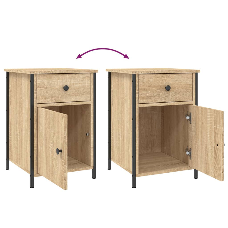 Bedside Cabinets 2 pcs Sonoma Oak 40x42x60 cm Engineered Wood