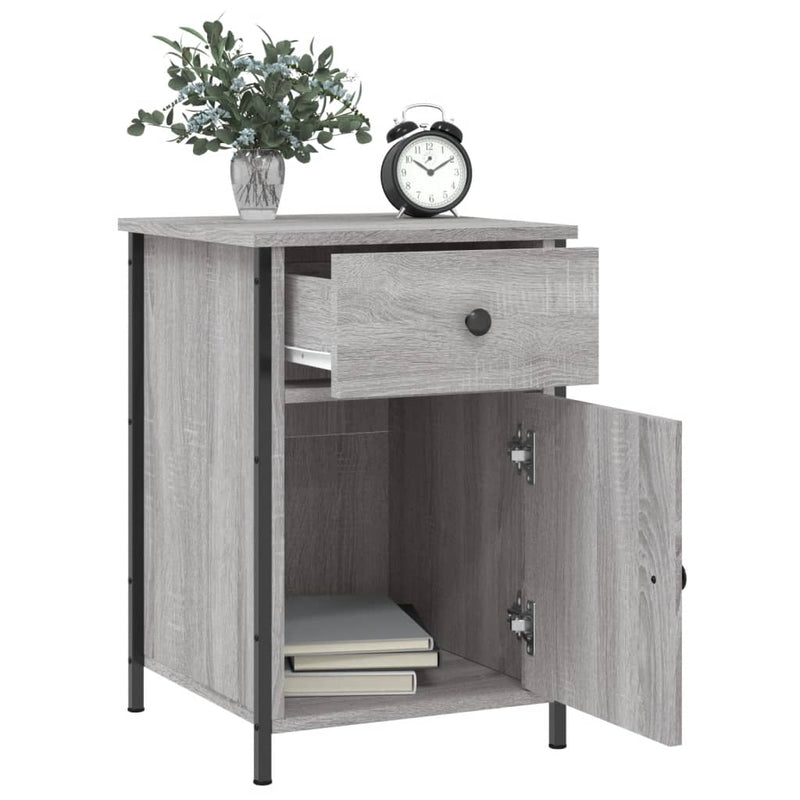 Bedside Cabinets 2 pcs Grey Sonoma 40x42x60 cm Engineered Wood