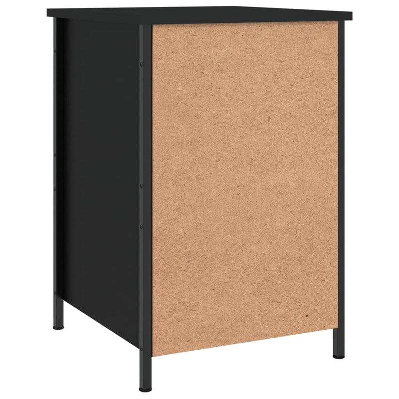 Bedside Cabinet Black 40x42x60 cm Engineered Wood