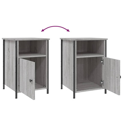 Bedside Cabinets 2 pcs Grey Sonoma 40x42x60 cm Engineered Wood