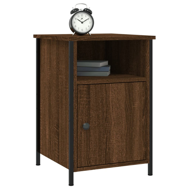 Bedside Cabinets 2 pcs Brown Oak 40x42x60 cm Engineered Wood