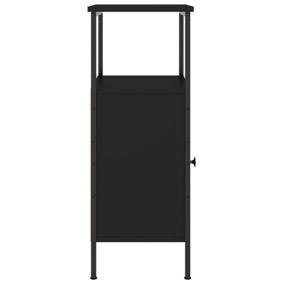 Bedside Cabinet Black 41x31x80 cm Engineered Wood