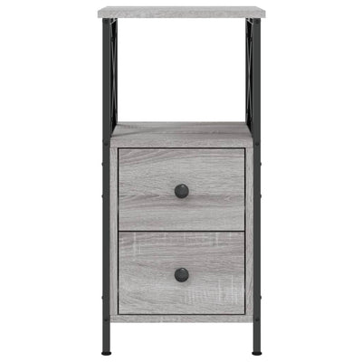 Bedside Cabinets 2 pcs Grey Sonoma 34x35.5x70 cm Engineered Wood