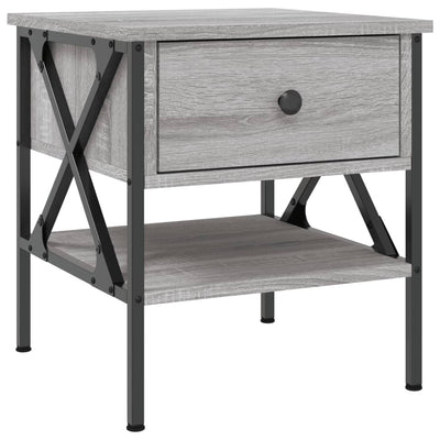 Bedside Table Grey Sonoma 40x42x45 cm Engineered Wood