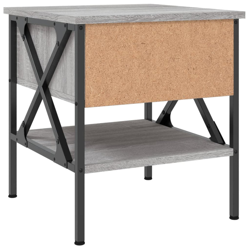 Bedside Table Grey Sonoma 40x42x45 cm Engineered Wood