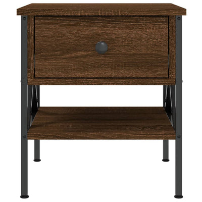 Bedside Tables 2 pcs Brown Oak 40x42x45 cm Engineered Wood