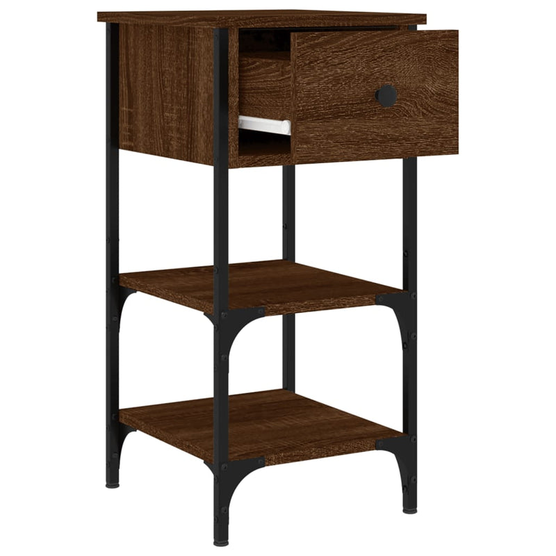 Bedside Cabinets 2 pcs Brown Oak 34x36x70 cm Engineered Wood