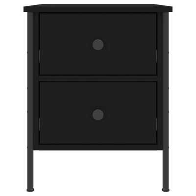 Bedside Cabinet Black 40x42x50 cm Engineered Wood