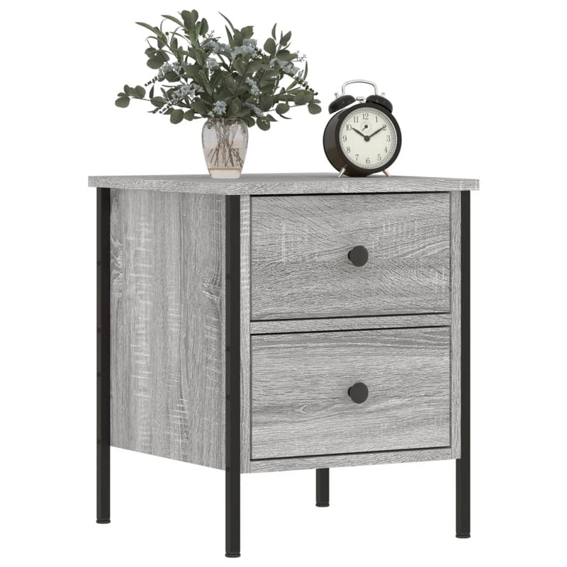 Bedside Cabinets 2 pcs Grey Sonoma 40x42x50 cm Engineered Wood