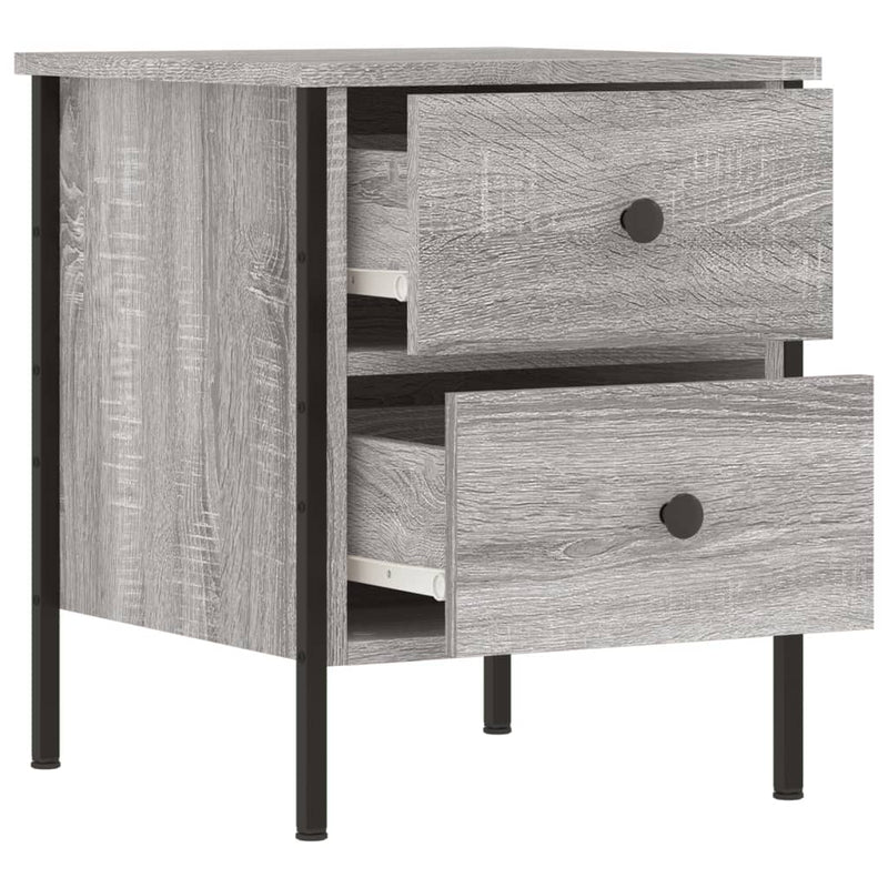 Bedside Cabinets 2 pcs Grey Sonoma 40x42x50 cm Engineered Wood