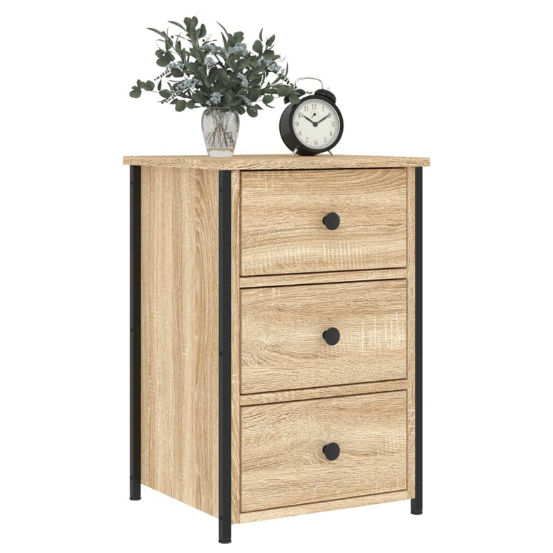 Bedside Cabinets 2 pcs Sonoma Oak 40x36x60 cm Engineered Wood