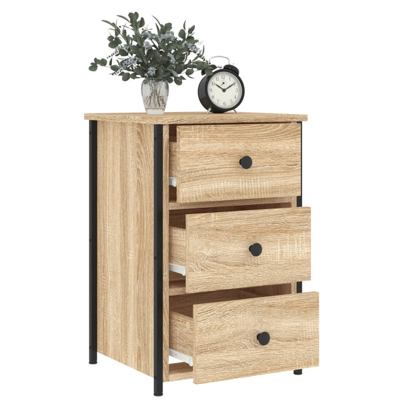 Bedside Cabinets 2 pcs Sonoma Oak 40x36x60 cm Engineered Wood
