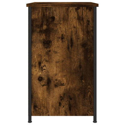 Bedside Cabinet Smoked Oak 40x36x60 cm Engineered Wood