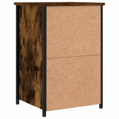 Bedside Cabinet Smoked Oak 40x36x60 cm Engineered Wood