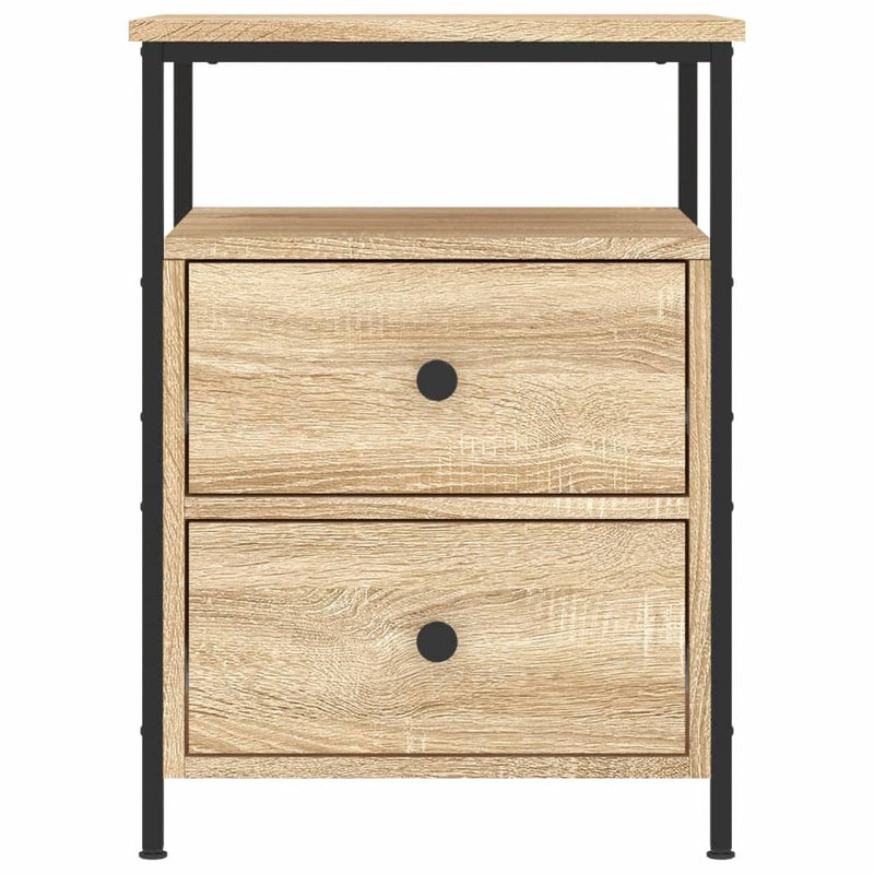 Bedside Cabinets 2 pcs Sonoma Oak 44x45x60 cm Engineered Wood