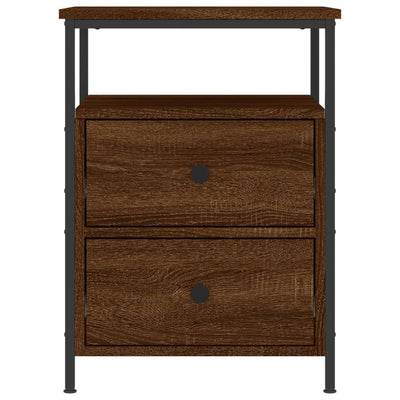 Bedside Cabinets 2 pcs Brown Oak 44x45x60 cm Engineered Wood