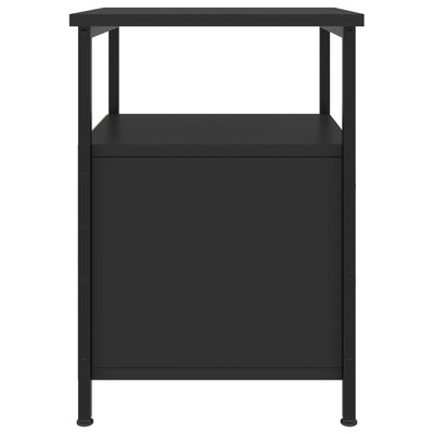 Bedside Cabinets 2 pcs Black 34x35.5x50 cm Engineered Wood