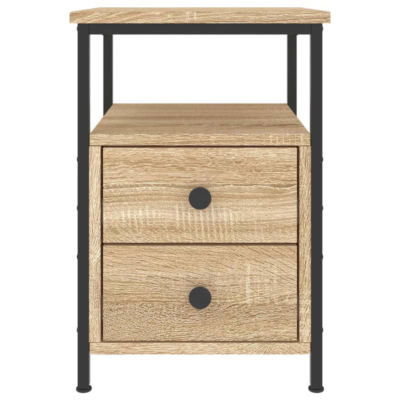 Bedside Cabinets 2 pcs Sonoma Oak 34x35.5x50 cm Engineered Wood