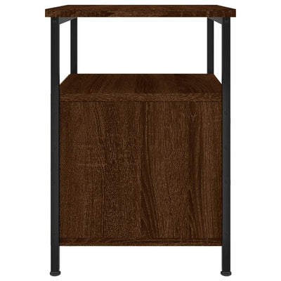 Bedside Cabinets 2 pcs Brown Oak 34x35.5x50 cm Engineered Wood