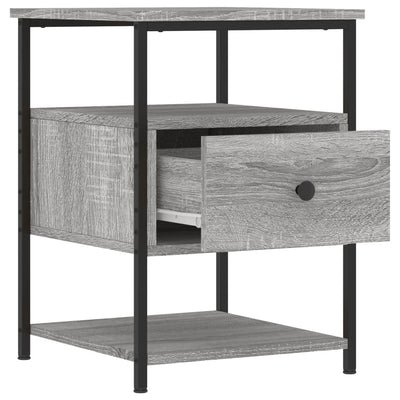 Bedside Cabinet Grey Sonoma 40x42x56 cm Engineered Wood