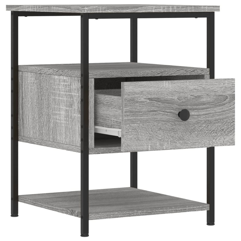 Bedside Cabinet Grey Sonoma 40x42x56 cm Engineered Wood