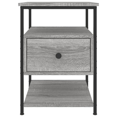 Bedside Cabinet Grey Sonoma 40x42x56 cm Engineered Wood