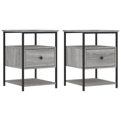 Bedside Cabinets 2 pcs Grey Sonoma 40x42x56 cm Engineered Wood