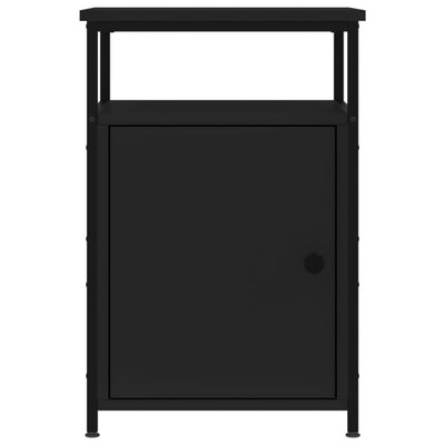 Bedside Cabinet Black 40x42x60 cm Engineered Wood