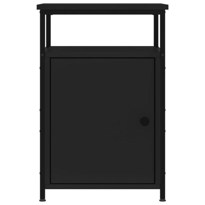 Bedside Cabinet Black 40x42x60 cm Engineered Wood