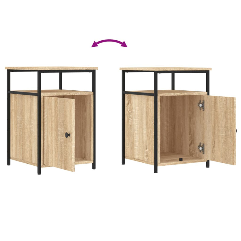 Bedside Cabinets 2 pcs Sonoma Oak 40x42x60 cm Engineered Wood