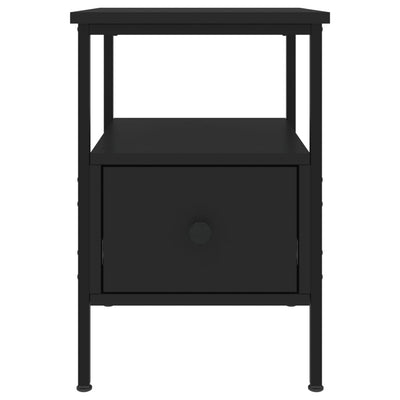 Bedside Cabinets 2 pcs Black 34x36x50 cm Engineered Wood