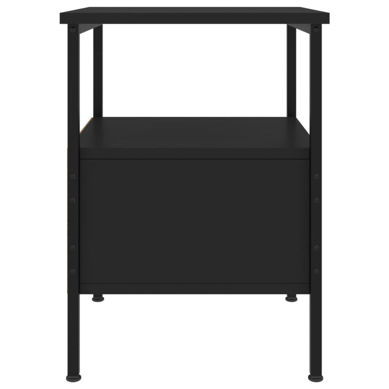 Bedside Cabinets 2 pcs Black 34x36x50 cm Engineered Wood