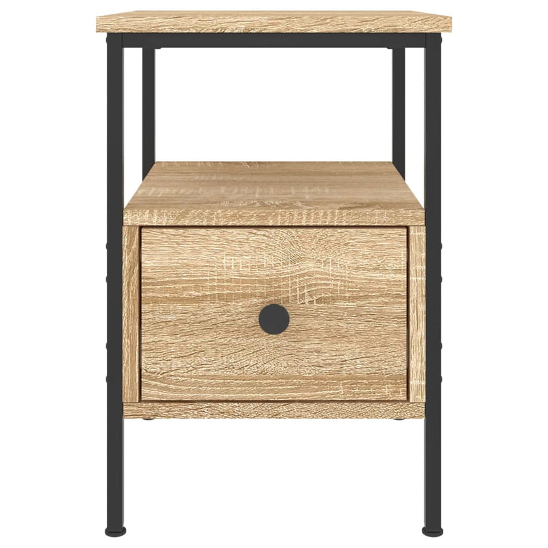 Bedside Cabinet Sonoma Oak 34x36x50 cm Engineered Wood