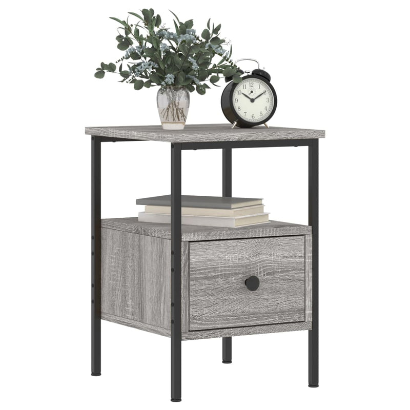 Bedside Cabinets 2 pcs Grey Sonoma 34x36x50 cm Engineered Wood