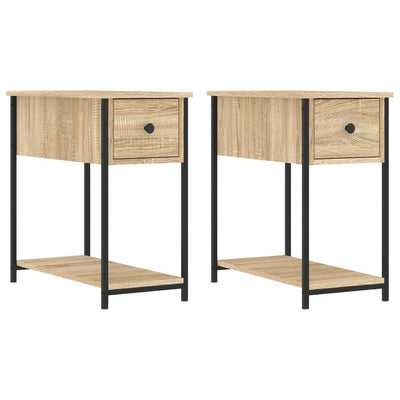 Bedside Cabinets 2 pcs Sonoma Oak 30x60x60 cm Engineered Wood