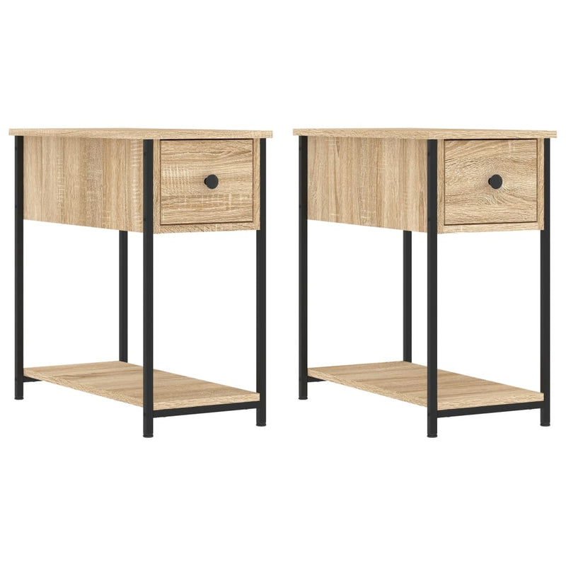 Bedside Cabinets 2 pcs Sonoma Oak 30x60x60 cm Engineered Wood