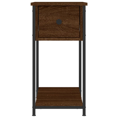 Bedside Cabinet Brown Oak 30x60x60 cm Engineered Wood