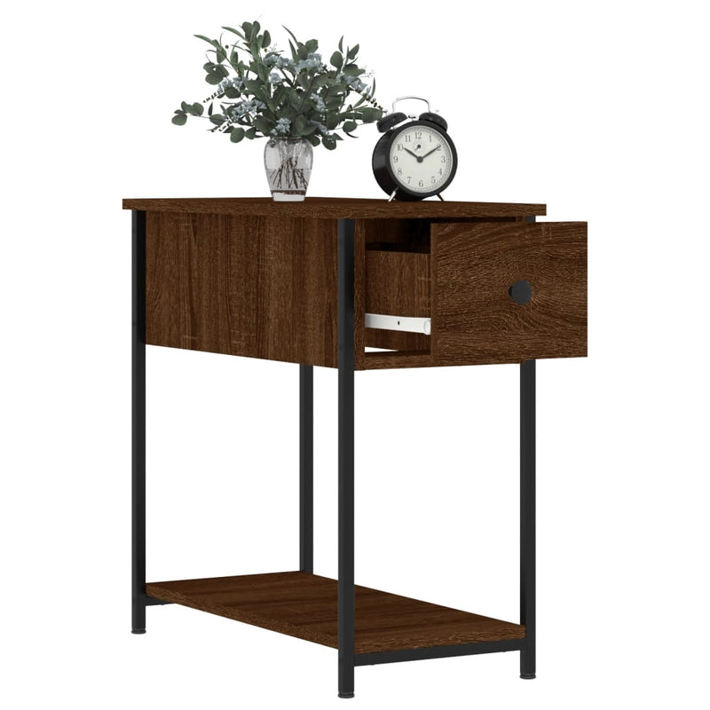 Bedside Cabinets 2 pcs Brown Oak 30x60x60 cm Engineered Wood