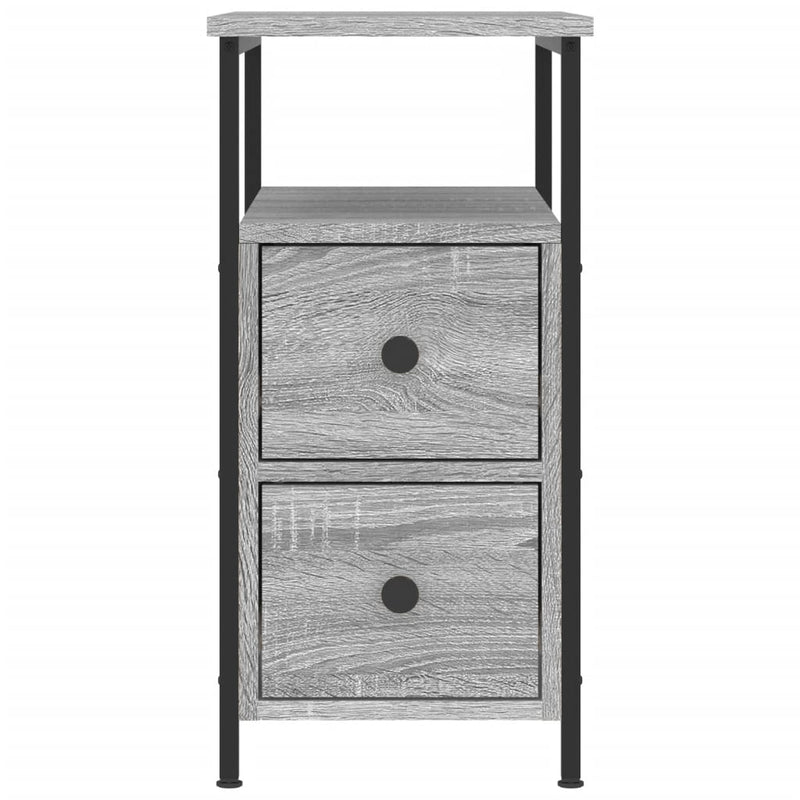 Bedside Cabinet Grey Sonoma 30x60x60 cm Engineered Wood