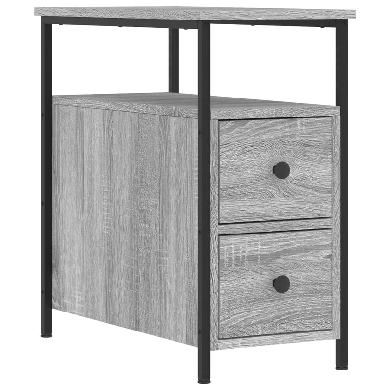 Bedside Cabinets 2 pcs Grey Sonoma 30x60x60 cm Engineered Wood