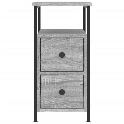 Bedside Cabinets 2 pcs Grey Sonoma 30x60x60 cm Engineered Wood