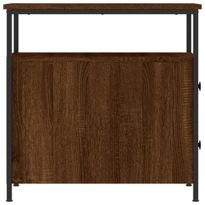 Bedside Cabinets 2 pcs Brown Oak 30x60x60 cm Engineered Wood