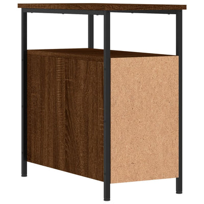 Bedside Cabinets 2 pcs Brown Oak 30x60x60 cm Engineered Wood