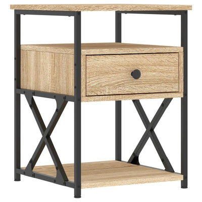 Bedside Cabinets 2 pcs Sonoma Oak 40x42x55 cm Engineered Wood