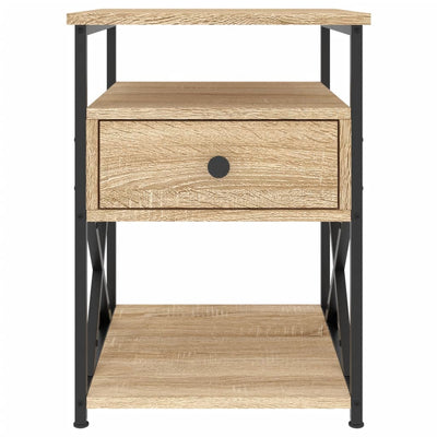 Bedside Cabinets 2 pcs Sonoma Oak 40x42x55 cm Engineered Wood