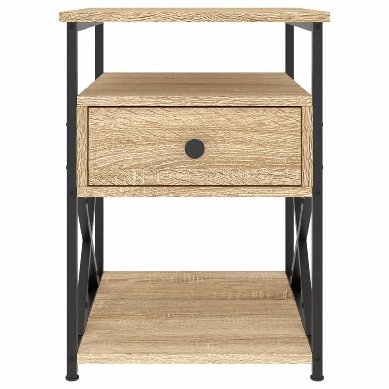 Bedside Cabinets 2 pcs Sonoma Oak 40x42x55 cm Engineered Wood