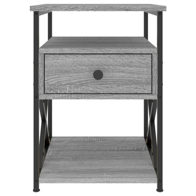 Bedside Cabinets 2 pcs Grey Sonoma 40x42x55 cm Engineered Wood